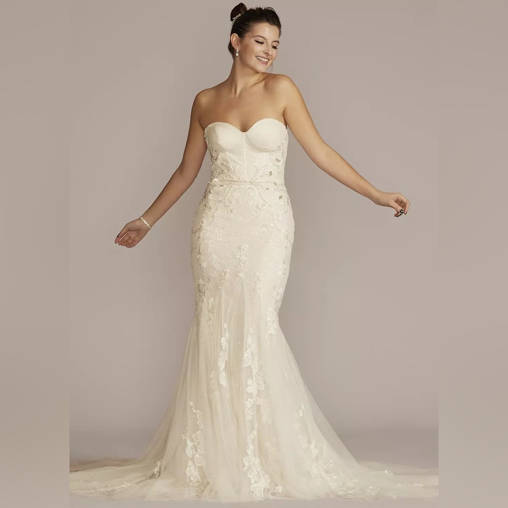 Sparkling Corset Bodice Mermaid Wedding Gown